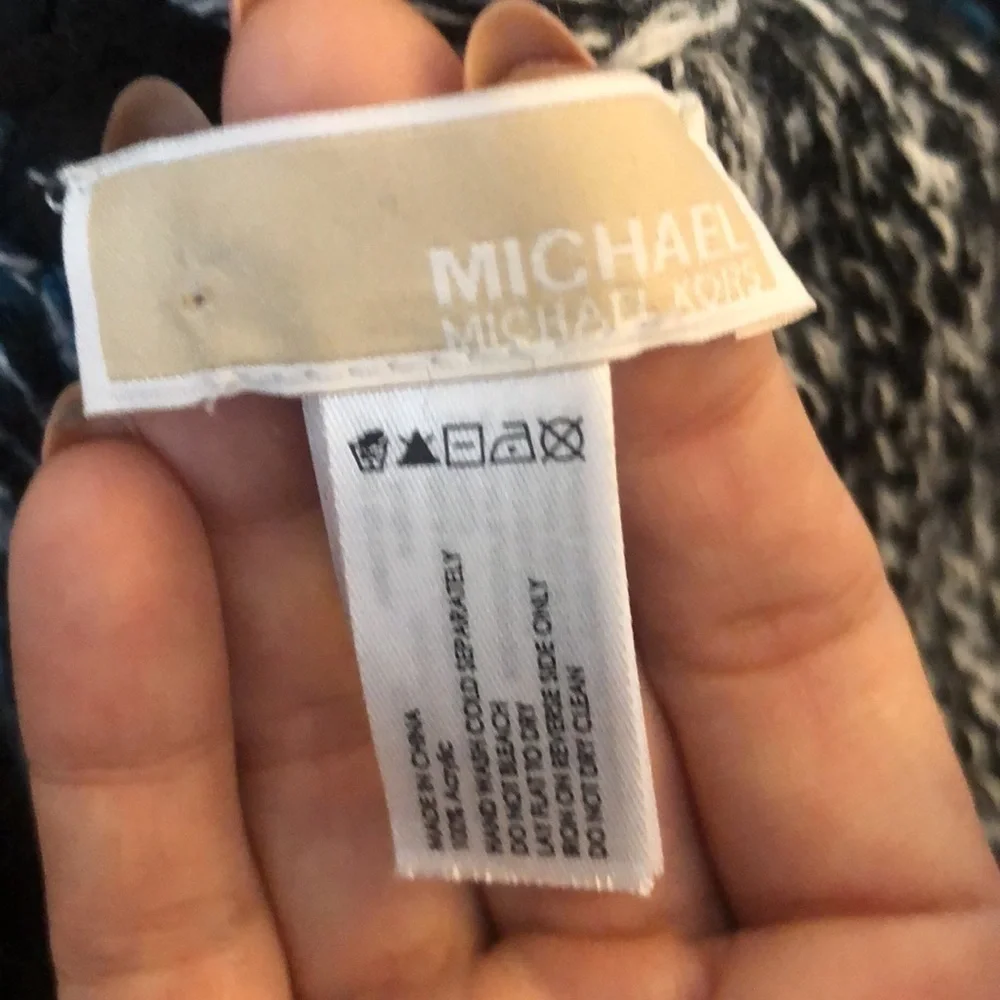 Michael Kors Embellished Stud Fringe Wrap Scarf